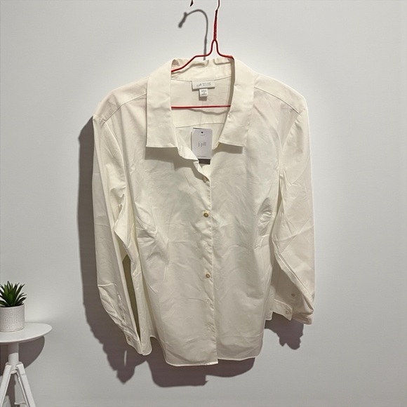 J. Jill Ivory Button-Up Blouse NWT - Picture 9 of 9